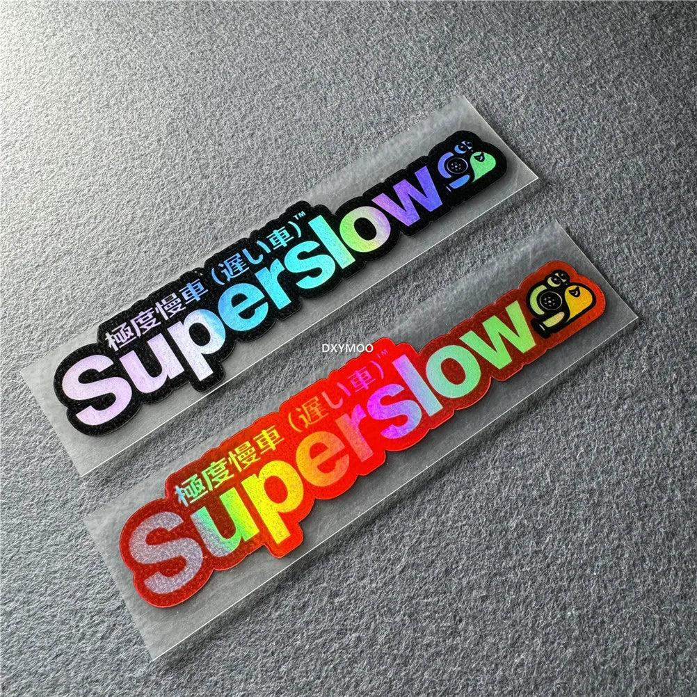 Japanese Superslow Snail Motorcycle Sticker Car Styling Vinyl Window Auto Decoration Applique Truck Tail Decal