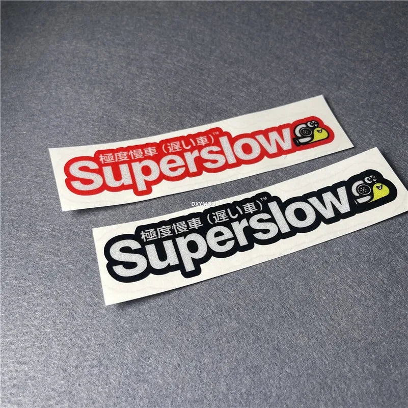 Japanese Superslow Snail Motorcycle Sticker Car Styling Vinyl Window Auto Decoration Applique Truck Tail Decal