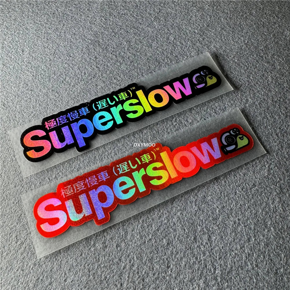 Japanese Superslow Snail Motorcycle Sticker Car Styling Vinyl Window Auto Decoration Applique Truck Tail Decal