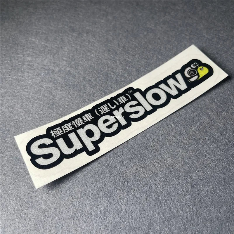 Japanese Superslow Snail Motorcycle Sticker Car Styling Vinyl Window Auto Decoration Applique Truck Tail Decal